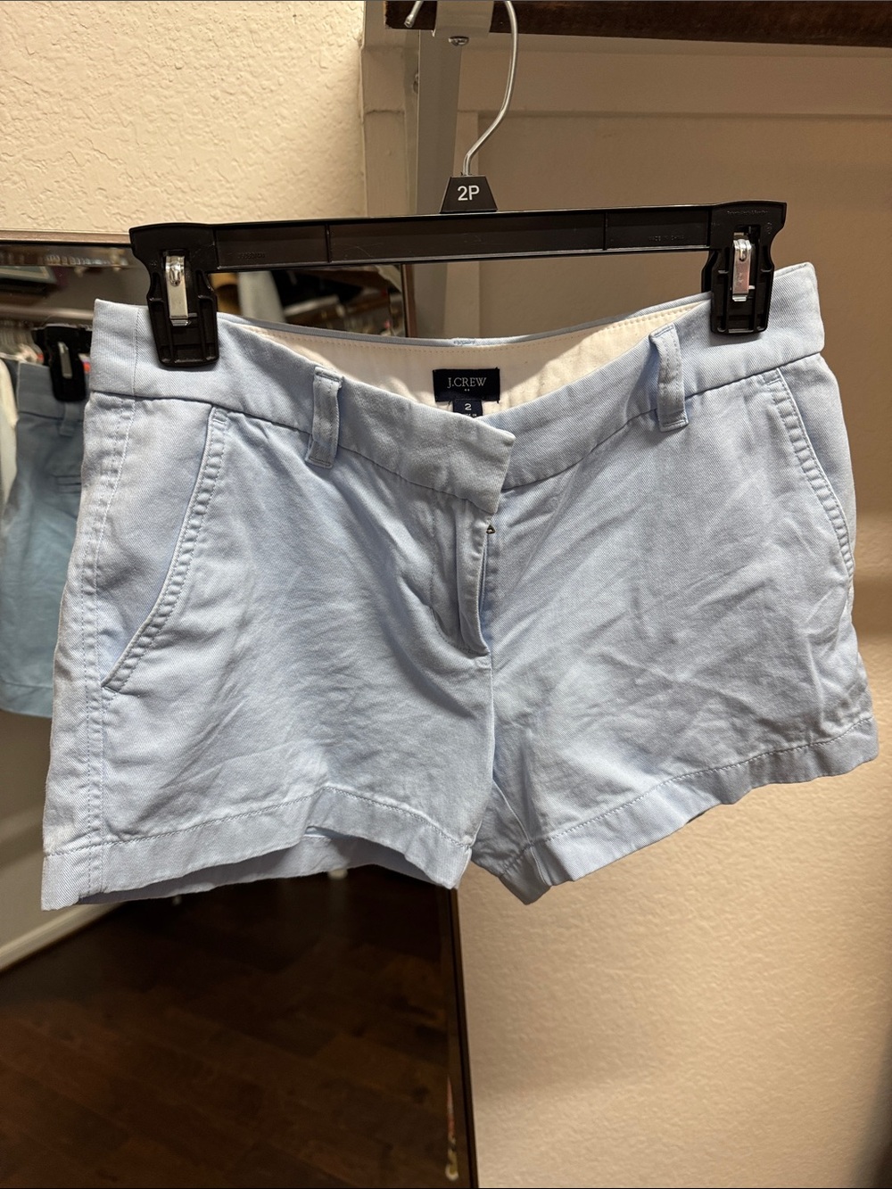 J. Crew Pale Blue Women's Cotton Short Shorts